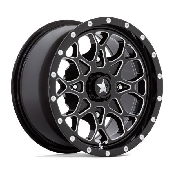 MA45 14X7 4X137 G-BLK MACH 10MM