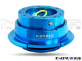 NRG Quick Release Kit Gen 2.8 - New Blue Body / Titanium Chrome Ring