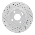 DFC 01-05 Mazda Miata Front Left Drilled & Slotted Geoperformance Rotor