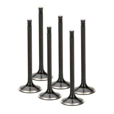Supertech VW VR6 2.8L Black Nitrided Exhaust Valve - +1.8mm Oversize - Set of 6