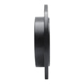 R1 88-95 Chrysler New Yorker Rear Right Drilled & Slotted Black Brake Rotor