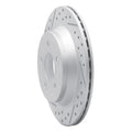 R1 94-04 Ford Mustang Rear Left Drilled & Slotted Geoperformance Rotor