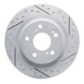 DFC 17-26 Acura Integra Rear Right Drilled & Slotted Geoperformance Rotor