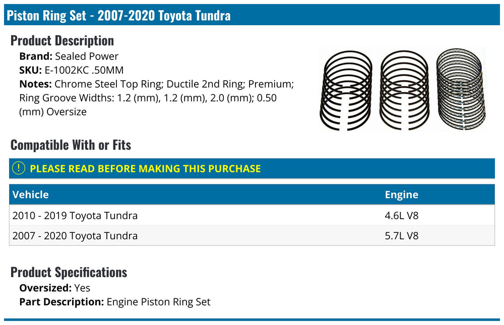 SEALED POWER auto part