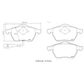 Brembo 94-05 Audi A8 HP2 Pads - Front