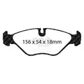EBC 90-98 Saab 9000 2.0 Yellowstuff Front Brake Pads