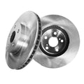 R1 97-15 Acura ILX Rear Drilled & Slotted Carbon Coated Brake Rotor Set