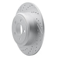 R1 00-06 Subaru Baja Rear Left Drilled & Slotted Geoperformance Rotor
