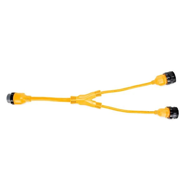 POWERGRIP MARINE Y ADAPTER 50AM LOCKING/2 X 30AF LOCKING YELLOW/BLACK