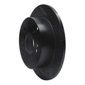 R1 07-12 Kia Rondo (Canada) Rear Right Drilled & Slotted Black Brake Rotor