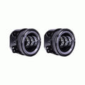 JEEP FOG LIGHT SET BLACK-HALO