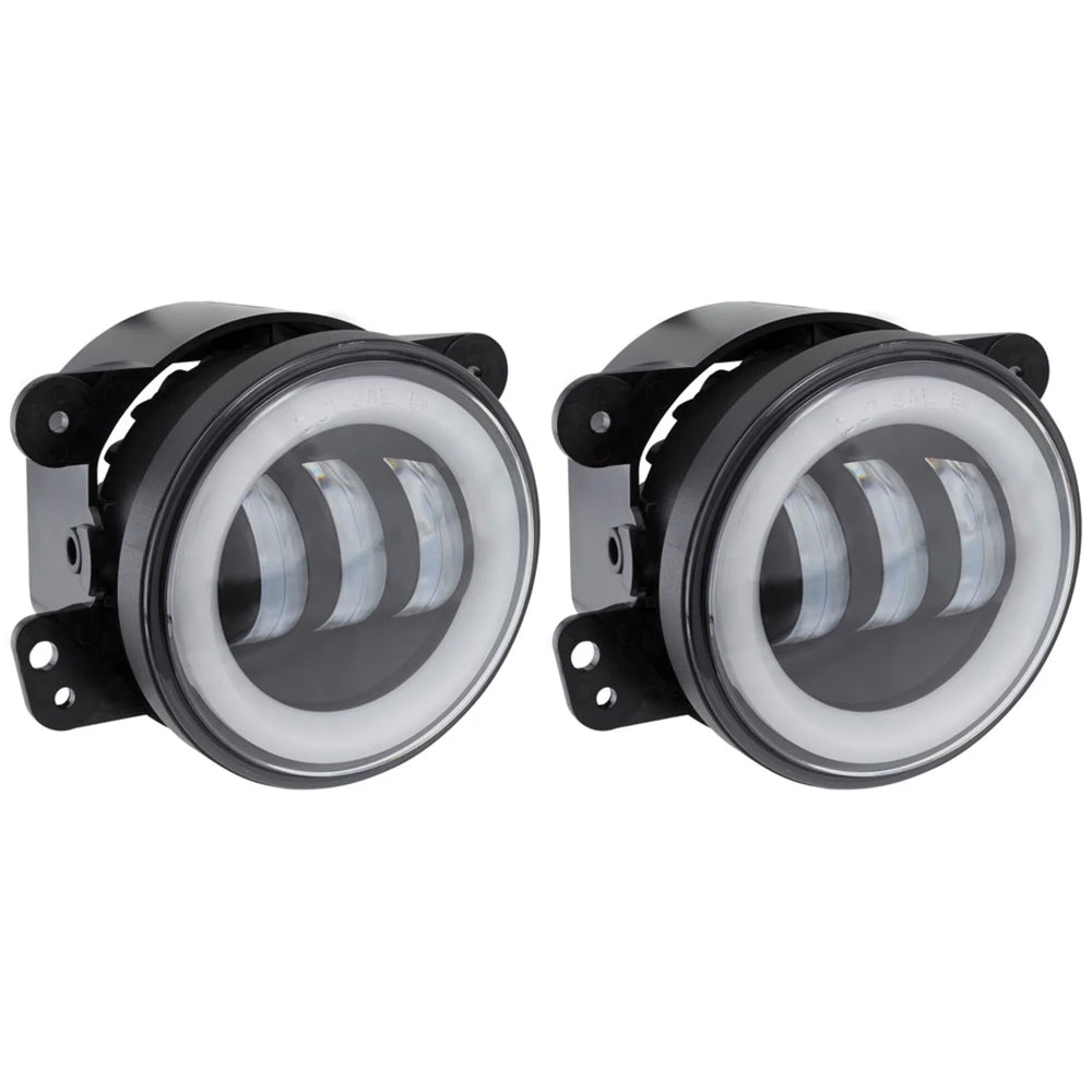 JEEP FOG LIGHT SET BLACK-HALO