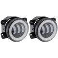 JEEP FOG LIGHT SET BLACK-HALO