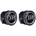 JEEP FOG LIGHT SET BLACK-HALO