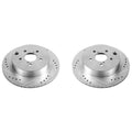 Power Stop 14-18 Subaru Forester Rear Evolution Drilled & Slotted Rotors - Pair