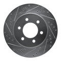 DFC 02-06 Ford Expedition Front Left Drilled & Slotted Silver Brake Rotor