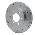 DFC 02-06 Ford Expedition Front Left Drilled & Slotted Silver Brake Rotor