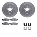 DFC 12-23 Subaru Crosstrek Rear Geospec Rotors with 5000 Advanced Brake Pads w/Hardware