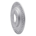 DFC 17-23 Hyundai Kona Ev Rear Left Drilled & Slotted Geoperformance Rotor