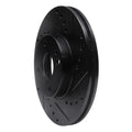 R1 90-03 Ford Escort Front Right Drilled & Slotted Black Brake Rotor