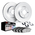 DFC 90-03 Ford Escort Front Geospec Rotors w/4000 HybriDynamic Brake Pads w/Hardware