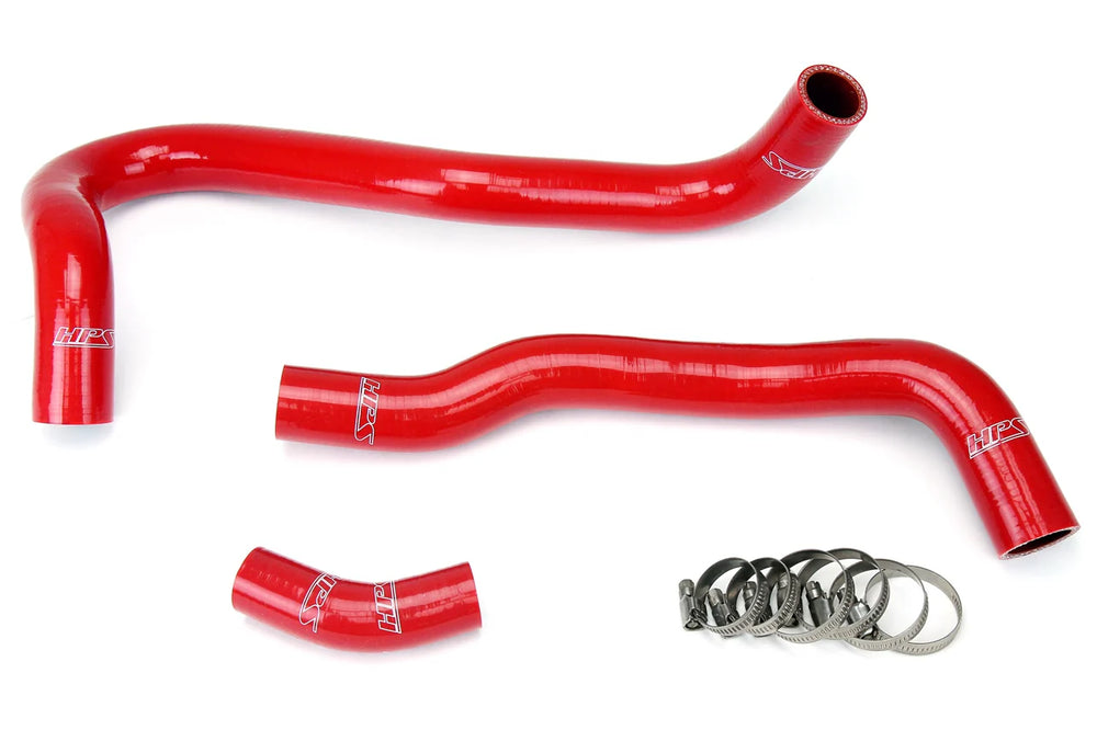 HPS Performance Red Reinforced Silicone Radiator Hose Kit Coolant for Honda 06-11 Civic Si