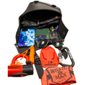 Willie & Max HD Sportsters, Custom Hard Tails Swingarm Bag Dual Shock(10.5inLx11.5inWx4.5inH)- Black