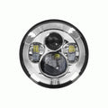 7IN ROUND SVR LED HDLIGHT SNGL