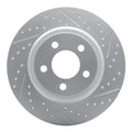 R1 18-23 Ford Transit Connect Rear Right Drilled & Slotted Geoperformance Rotor