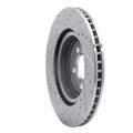 R1 Concepts Brake Rotor Drilled and Slotted Silver Fits Chrysler 300