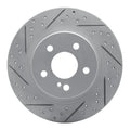 R1 08-15 Mercedes-Benz C200 (Mexico) Rear Left Drilled & Slotted Geoperformance Rotor