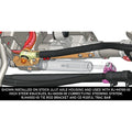 Currectlync JL/JT High Steer Front Trac Bar Relocation and Steering Stabilizer Shock Mount Axle Bracket