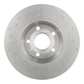 Brembo 08-09 Audi TT/09-15 TT Quattro Rear Premium Xtra Cross Drilled UV Coated Rotor