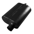 Super 40 Series Chambered Muffler Super 40 (R) Stainless Steel 2.50 Offset In 2.50 Center Out Aggressive Sound Flowmaster