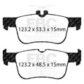 EBC 15+ Ford Edge 2.0 Turbo FWD Greenstuff Rear Brake Pads