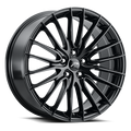 18X8 5-110 +35MM GLOSS BLACK WITH C