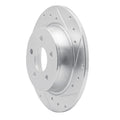 R1 Concepts Brake Rotor Drilled and Slotted Silver Fits Buick Terraza