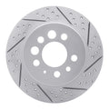 R1 74-95 Volvo 245 Rear Right Drilled & Slotted Geoperformance Rotor