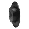 R1 02-08 Seat ALHAMBRA Rear Right Drilled & Slotted Black Brake Rotor