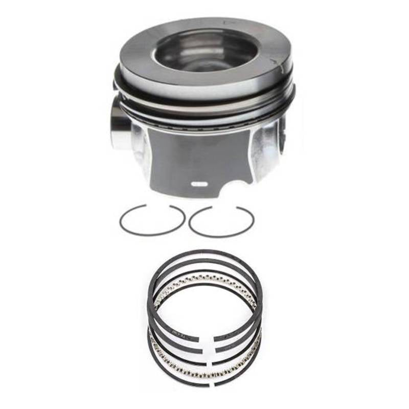 ENGINE PISTON WITH RINGS