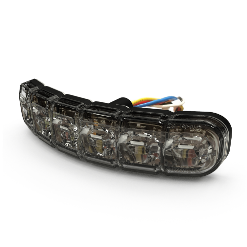 DIRECTIONAL 12 LEDS FLEXIBLE SURFACE MOUNT DUAL COLOR 1224VDC AMBER/WHITE