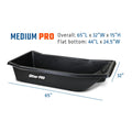 OTTER MEDIUM PRO SLED ROTOMOLDED BLACK