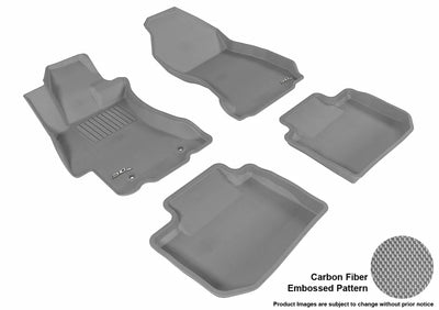 3D KAGU FLOOR MAT 2 ROW SET GRAY