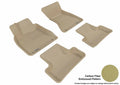 3D MAXpider 2009-2017 Audi Q5/SQ5 Kagu 1st & 2nd Row Floormats - Tan
