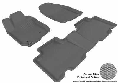 3D KAGU FLOOR MAT 2 ROW SET GRAY