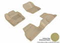 3D MAXpider 2012-2018 Ford Focus Kagu 1st & 2nd Row Floormats - Tan