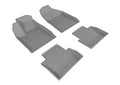 3D MAXpider 2015-2017 Chrysler 200 Kagu 1st & 2nd Row Floormats - Gray