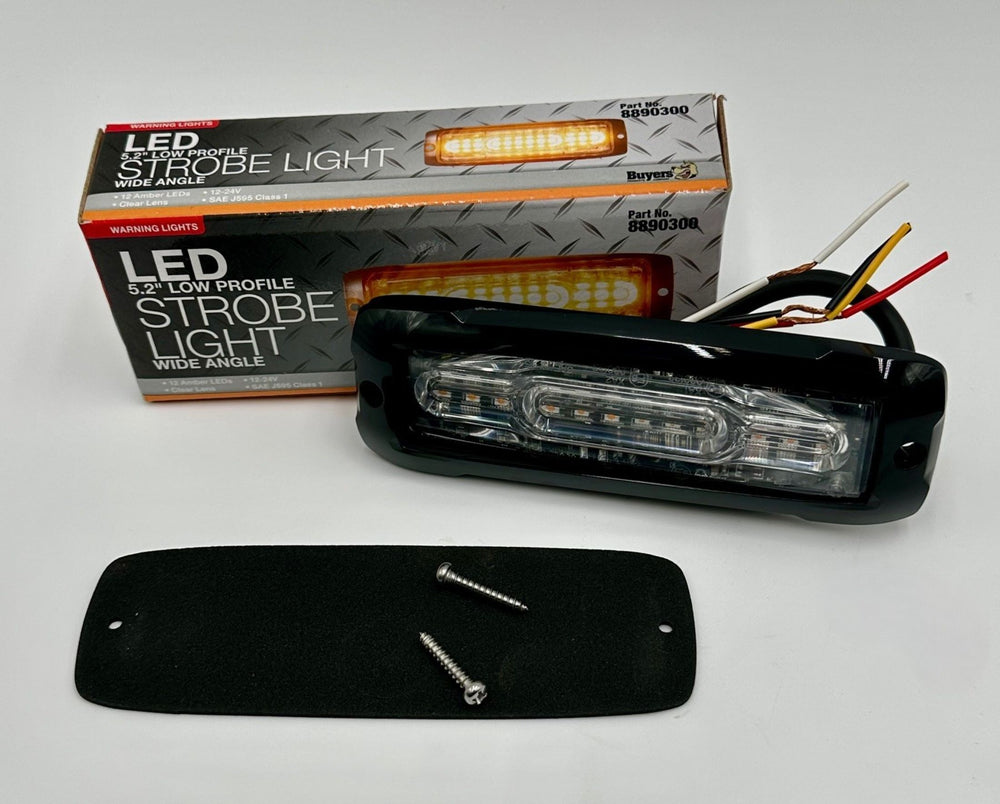 ULTRA THIN WIDE ANGLE 5 INCH AMBER LED STROBE LIGHT