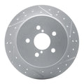 R1 05-09 Subaru Outback Rear Right Drilled & Slotted Geoperformance Rotor