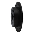 R1 09-13 Pontiac Vibe Rear Right Drilled & Slotted Black Brake Rotor